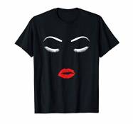 Mascara Red Lipstick Sexy Eyelashes Funny Gift Women