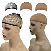 Vovotrade®3pcs Filet à Cheveux Femme casquettes de