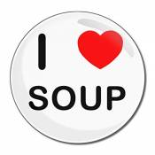 I Love Soup - Miroir compact rond de 55 mm