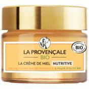 La Provençale Bio – Crème de Miel Nutritive – Miel de Fleurs Bio IGP Provence et Pulpe d'Olive Bio – Pour Tous Types de Peau Même les Plus Sensibles - 50 ml
