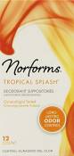 Norforms Suppositoires déodorants Tropical Splash