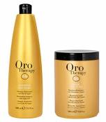 Lot masque illuminant 1000ml Oro Therapy avec shampooing