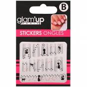 Lot de stickers Chats Noirs pour ongles - Nail Art