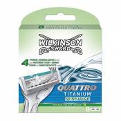 Wilkinson Sword - Quattro Titanium Sensitive - Lames