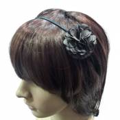 rougecaramel - Serre tête/headband fleur - gris