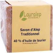 Lauralep Savon d'Alep Traditionnel 40% d'Huile de Laurier