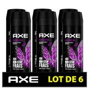 AXE Déodorant Homme Bodyspray Provocation - 48h de Fraîcheur Non-Stop - Antibactérien - Lot de 6 x 200 ml - 1,2 L