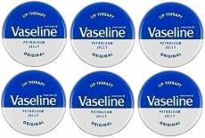 6 boites de vaseline pour traitement des lèvres, 20