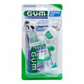 GUM Kit de Voyage Brosse à dents + dentifrice dents