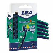 Lea Premium 2 feuilles basculantes rasoirs jetables