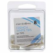 Cuccio Pro French White Tips 8 by for Women 50 Ongles