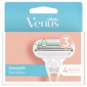 Gillette Venus Smooth Sensitive Lames de Rasoir 4 Unités