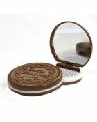 DAYAN Miroir Peigne portable Forme Biscuits Chocolat