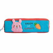 [Catch My Carrot] Embroidered Applique Trousse à crayons/sac