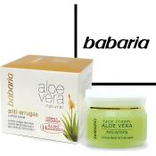 Babaria - Crème Visage anti-rides avec protection solaire à l'Aloe Vera - 50ml