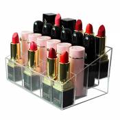 24-grid transparent rouge à lèvres collection boîte