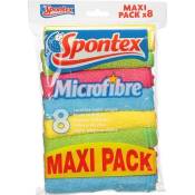 SPONTEX Microfibre Maxi Pack 8 lavettes