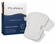 Purax Pure Pads - 10 Disques Antitranspirants blanc
