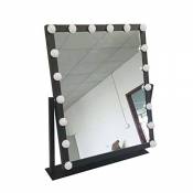 Miroir de Maquillage en métal Intelligent rectangulaire