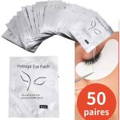 50 Paires Patch Extension De Cils, Eye Gel Pads Patchs