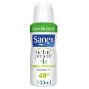 SANEX Déodorant naturel Natur Protect Fresh efficacité 48h Bambou spray compressé - 100 ml
