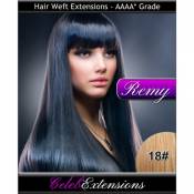55,9 cm 18 # Blond Foncé Remy extensions capillaires
