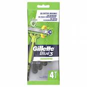Gillette Blue3 Sensitive Rasoirs Jetables Homme, Pack