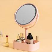 QULONG LED Lighted Miroir de Maquillage Vanity avec