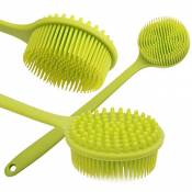 TOOGOO Brosse Dos,Brosse pour le Corps en Silicone