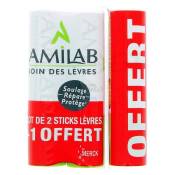 AMILAB STICK LEVRES x 2 + 1 OFFERT