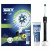 Oral-B Pro 650 Black Cross Action Electric Rechargeable