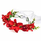 Namgiy Headwear Bandeau à fleurs Floral Couronne Guirlande