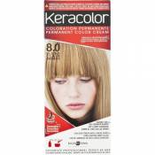 Kéracolor Coloration de Cheveux 8.0 Blond Clair Radieux