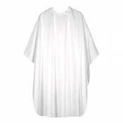 Sibel Economy Polyester Hairdressing Gown - White Sleeveless