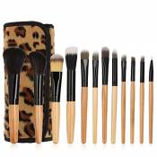 WBXZAL-Pinceau de maquillage 12 le léopard ensembles