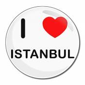 I Love Istanbul - Miroir compact rond de 55 mm