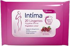 Intima Lingettes Hygiène Intime - Cranberry - 20 Lingettes