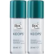 RoC Keops Déodorant Roll On 48h Lot de 2 x 30ml