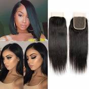 Closure Tissage Bresilienne Lisse Straight Lace Closure