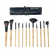 12 Piece Professional Make-Up Brush Set with Travel