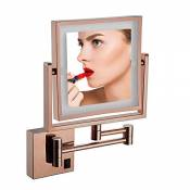 HLEF Miroir De Maquillage Mural Grossissant, Miroir