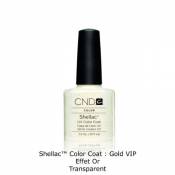 CND Shellac Color Coat : Gold VIP - Effet Or Transparent
