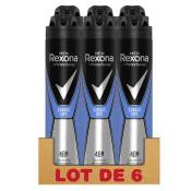 REXONA Lot de 6 Déodorants Homme Spray Men Cobalt