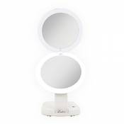 Zadro Miroir de Maquillage à LED Ultime Blanc 1x/10x
